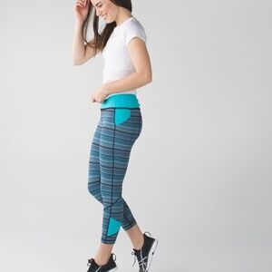 Lululemon Pace Rival Crop - Space Dye Twist - Size 6